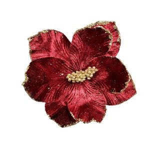 Magnolia Flower Burgundy