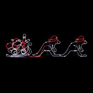 Santa Sleigh & kangas 2.73m