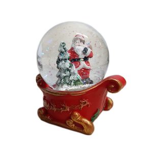 Snow Globe Sleigh with Santa