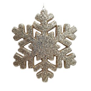 Glitter Snowflake Gold