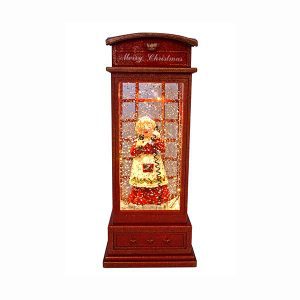 Mrs Claus LED Phone Booth