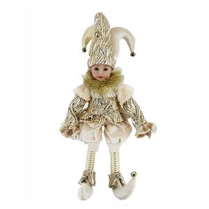 Sitting Jester Gold 40cm