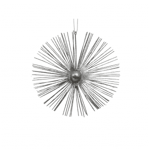 Hanging Starburst Silver 19cm