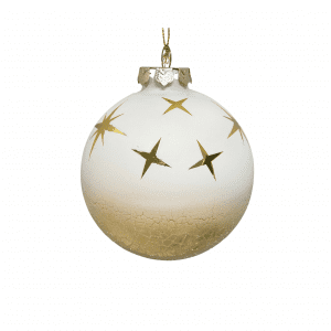 Ball White Gold Star 10cm