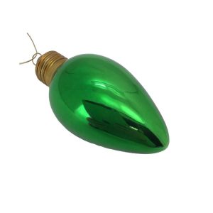 Green Light Bulb Hanging