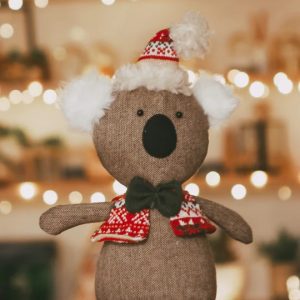 Christmas Koala With Bow Tie