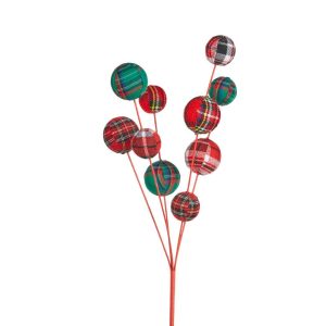 Tartan Ball Spray 60cm