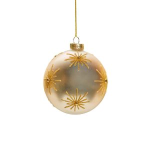 Gold Star Bauble 10cm