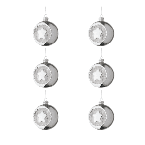 Ornament Star Ball - 6 Pack